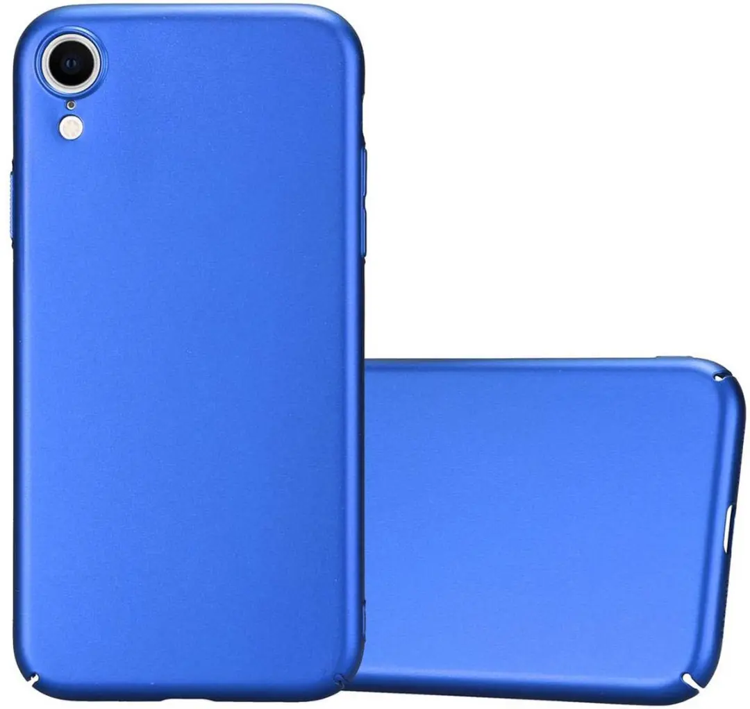 Cadorabo Hoesje geschikt voor Apple iPhone XR in METAAL BLAUW