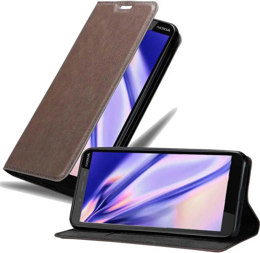 Cadorabo Hoesje geschikt voor Nokia 1 PLUS in KOFFIE BRUIN