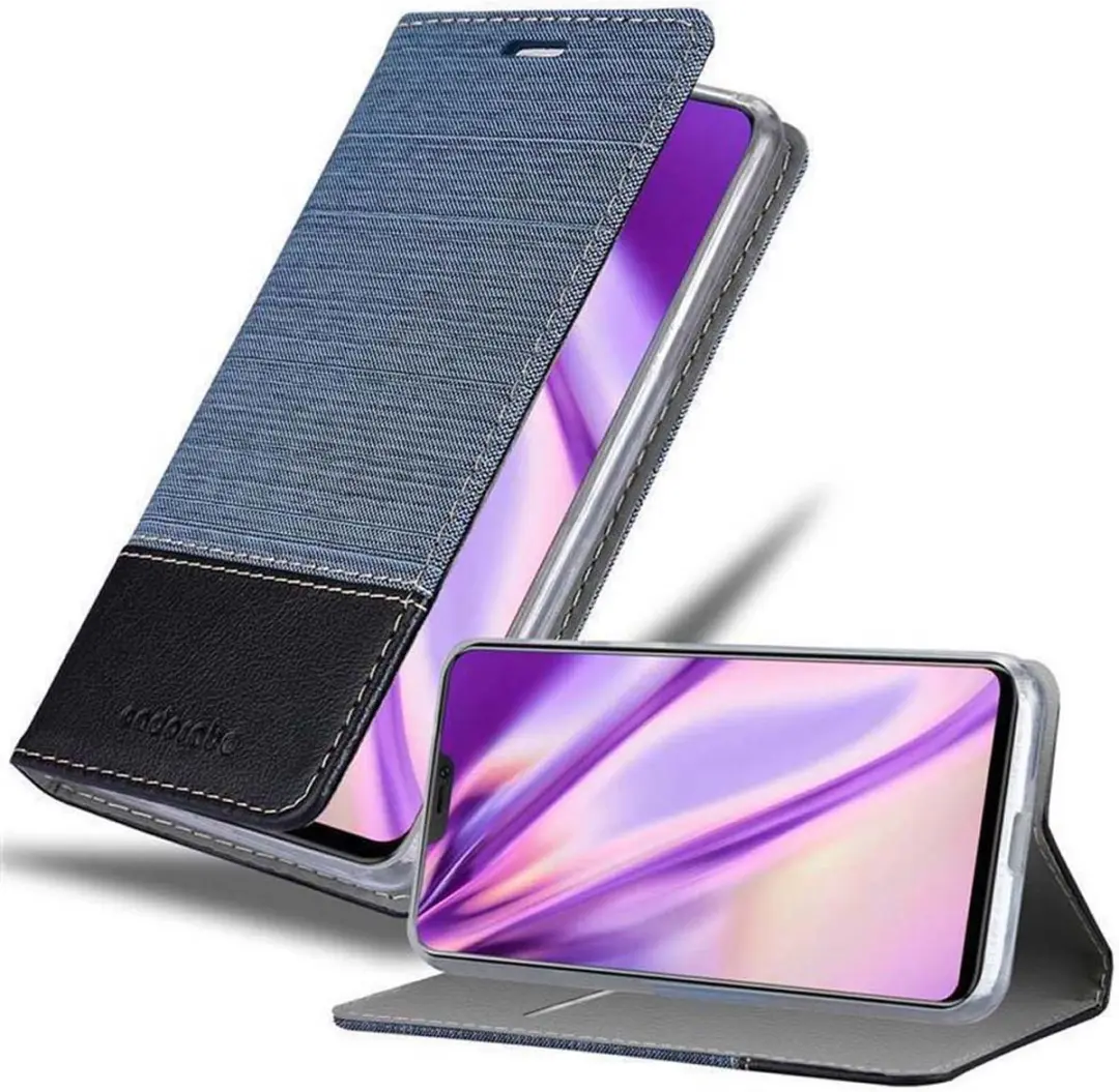 Cadorabo Hoesje geschikt voor Vivo V9 in DONKERBLAUW ZWART
