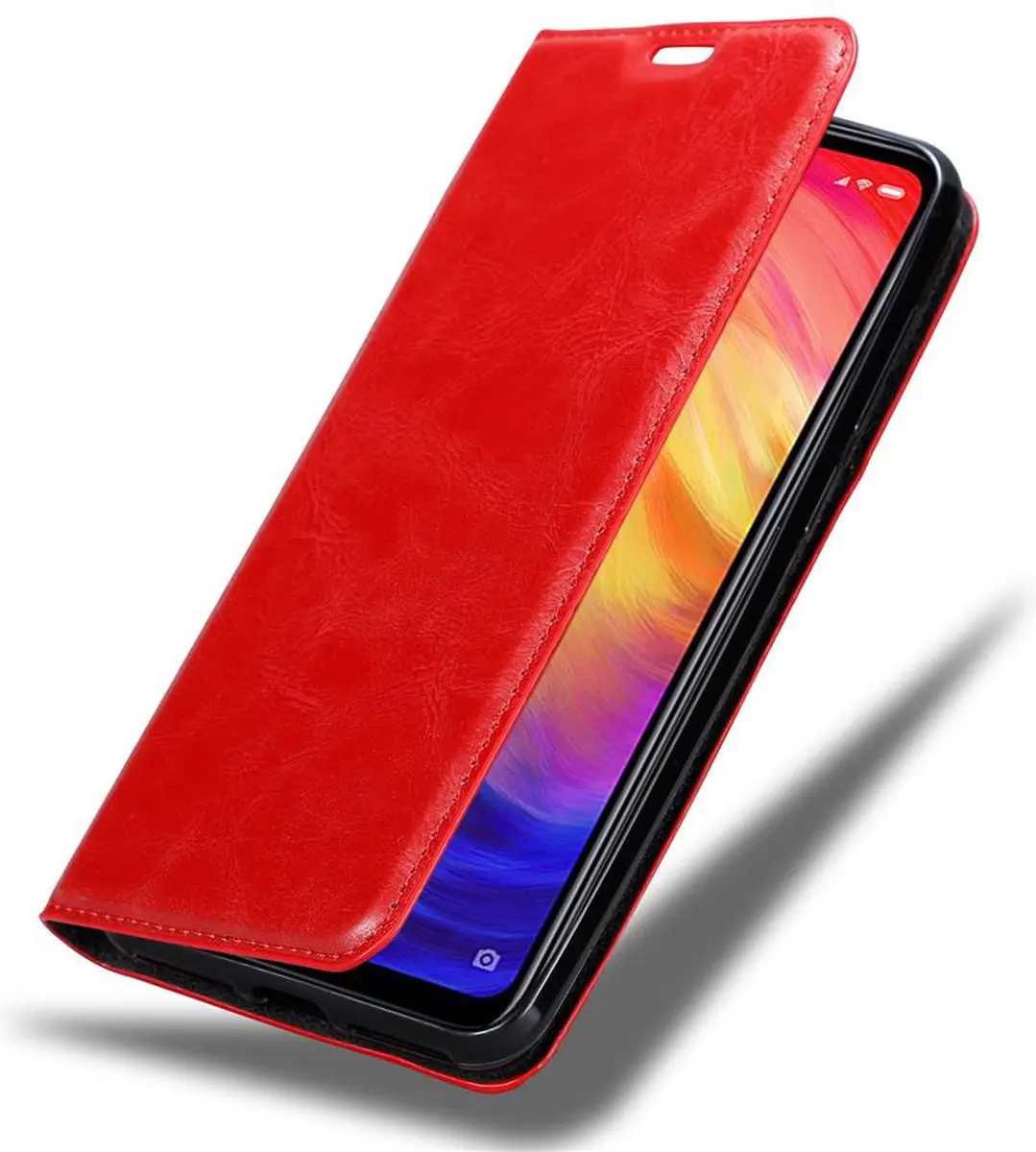 Cadorabo Hoesje geschikt voor Xiaomi RedMi NOTE 7 in APPEL ROOD