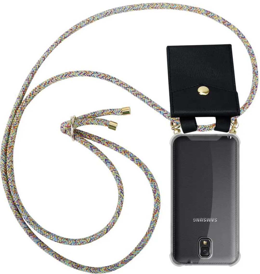 Cadorabo Hoesje geschikt voor Samsung Galaxy NOTE 3 in REGENBOOG