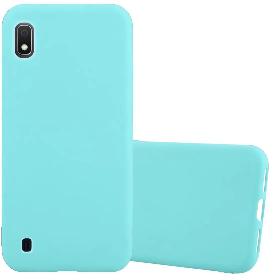 Cadorabo Hoesje geschikt voor Samsung Galaxy A10 / M10 in CANDY BLAUW