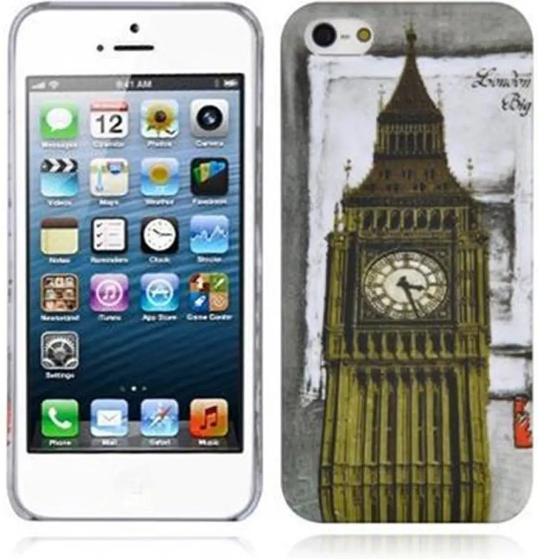 Cadorabo Hoesje geschikt voor Apple iPhone 5 / 5S / SE 2016 met LONDON