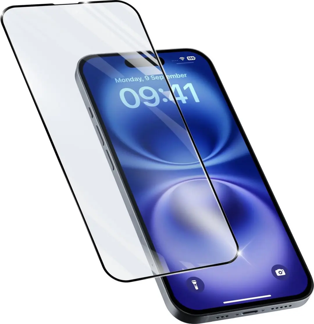Cellularline Capsule Slagglas Screenprotector iPhone 16 Plus