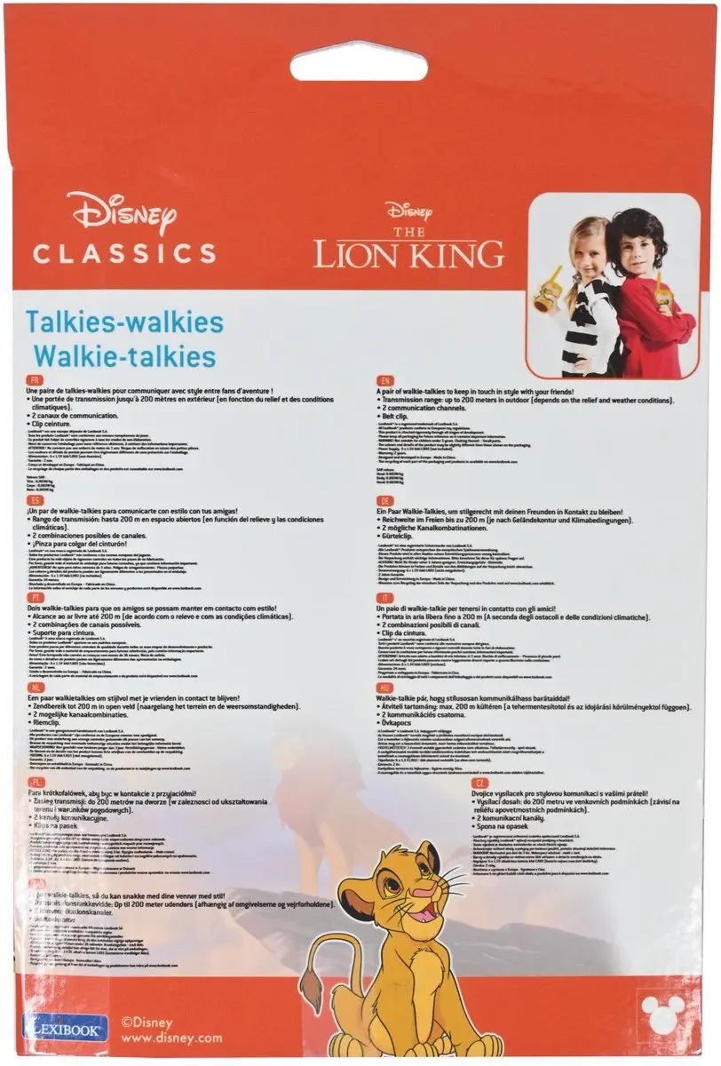 Lexibook Lion King Walkietalkie TW12AN - Geel - afbeelding 5 van 6