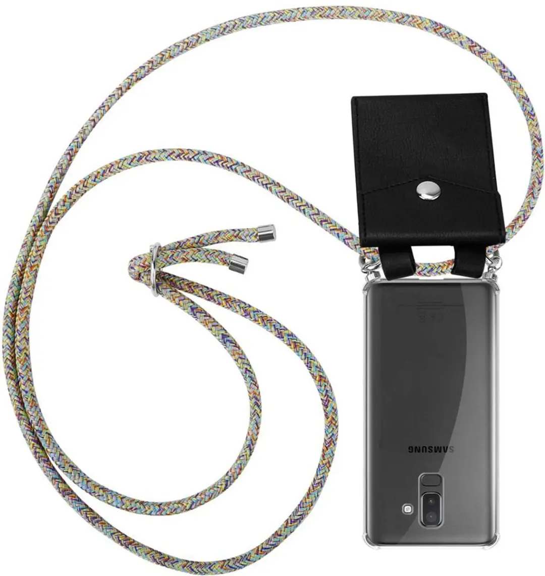Cadorabo Hoesje geschikt voor Samsung Galaxy J8 2018 in REGENBOOG