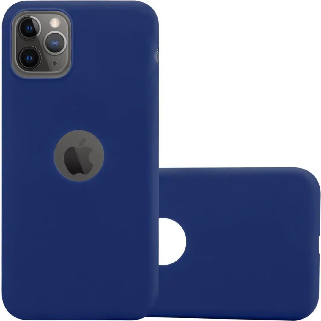 Cadorabo Hoesje geschikt voor Apple iPhone 11 PRO MAX in CANDY DONKER BLAUW