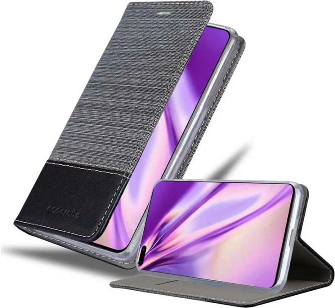 Cadorabo Hoesje geschikt voor Huawei P40 in GRIJS ZWART
