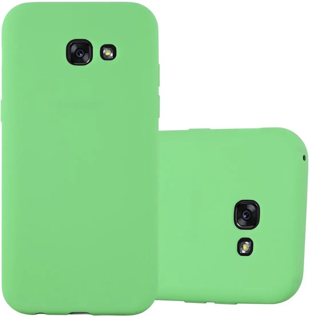 Cadorabo Hoesje geschikt voor Samsung Galaxy A7 2017 in CANDY PASTEL GROEN