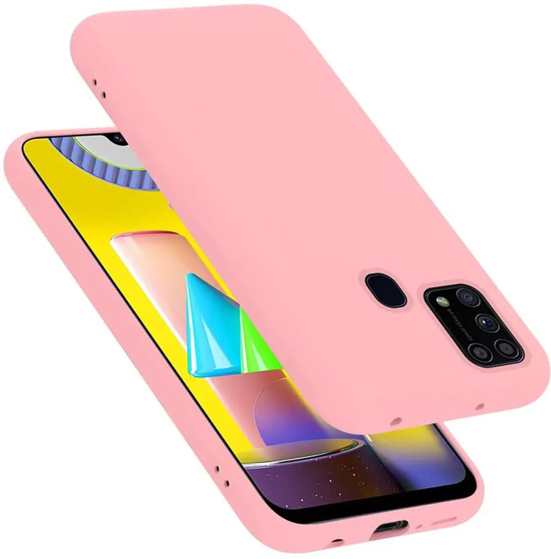 Cadorabo Hoesje geschikt voor Samsung Galaxy M31 in LIQUID ROZE