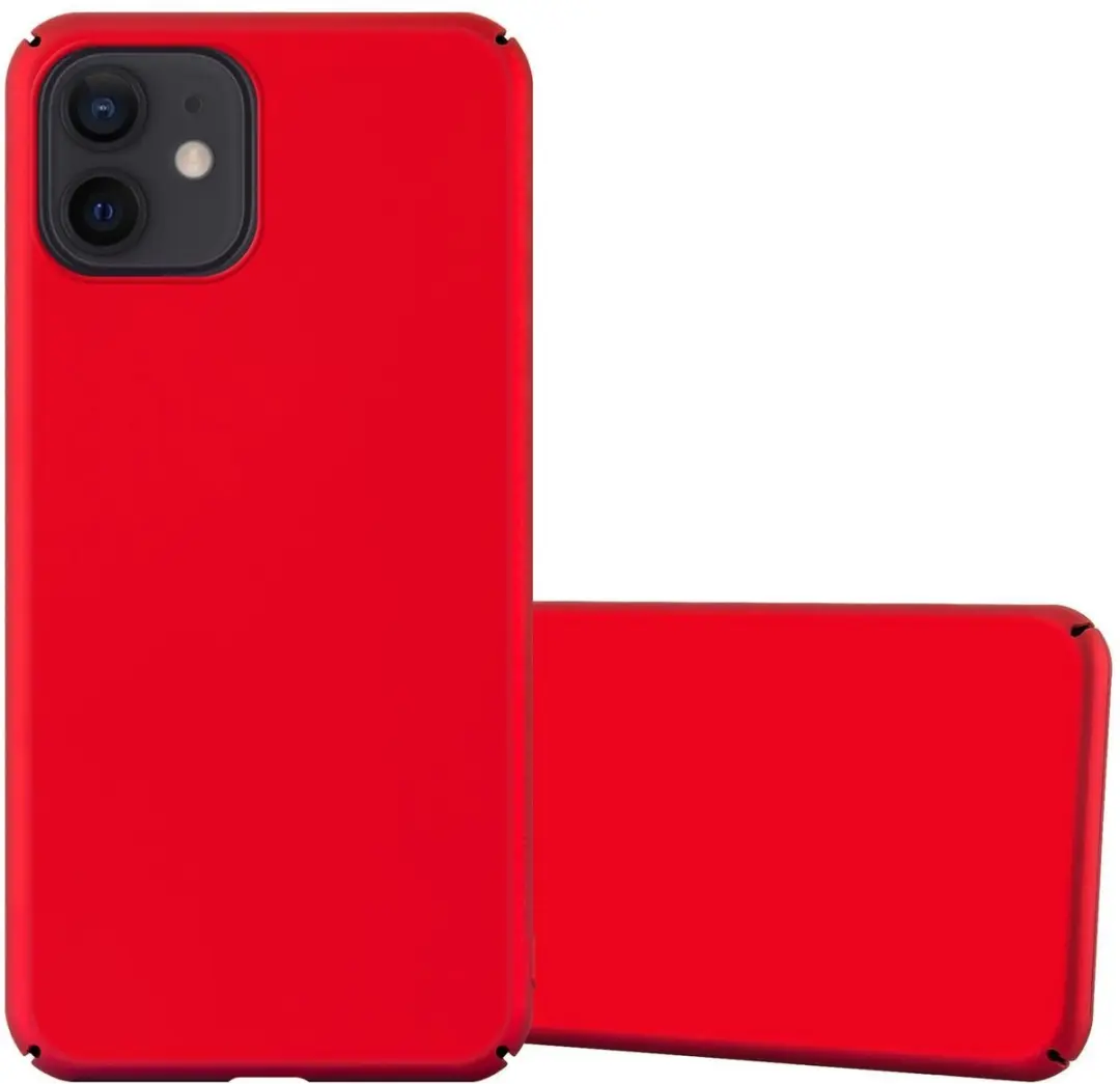Cadorabo Hoesje geschikt voor Apple iPhone 12 MINI in METAAL ROOD