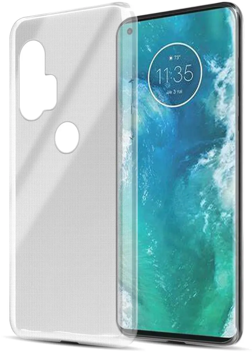 Cadorabo Hoesje geschikt voor Motorola EDGE+ in VOLLEDIG TRANSPARANT
