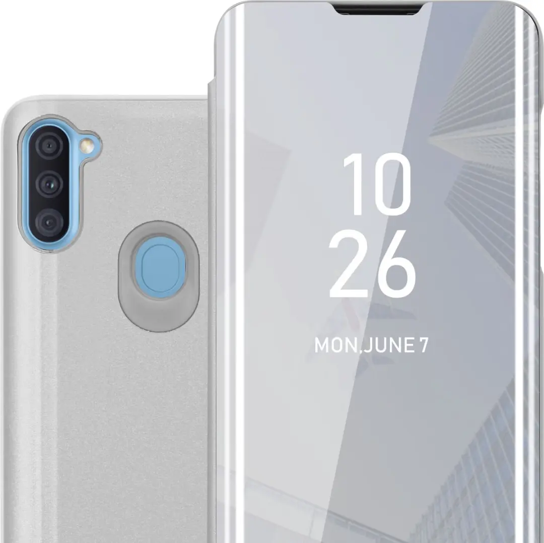 Cadorabo Hoesje geschikt voor Samsung Galaxy A11 / M11 in AGAAT ZILVER