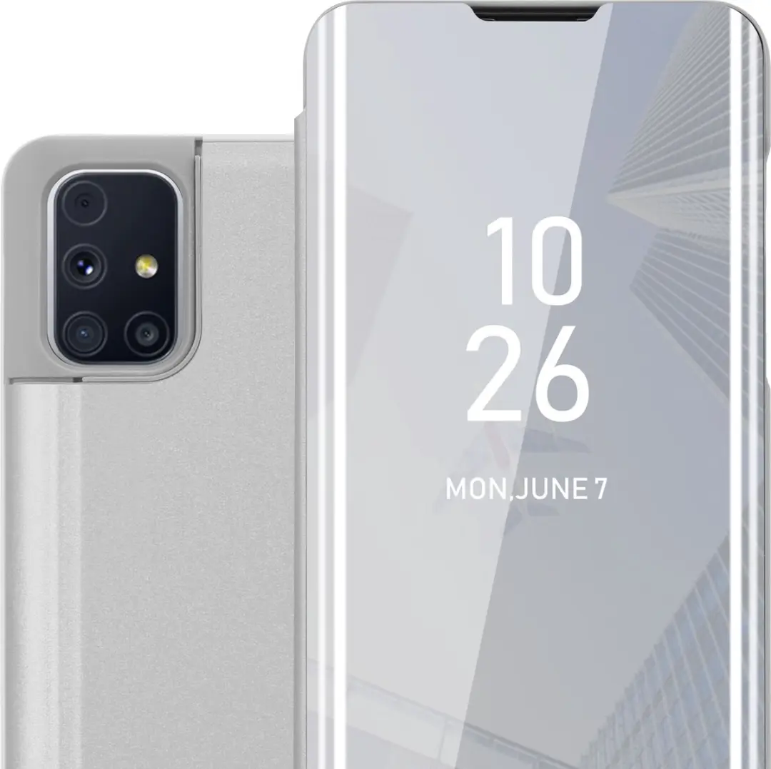 Cadorabo Hoesje geschikt voor Samsung Galaxy M31s in AGAAT ZILVER