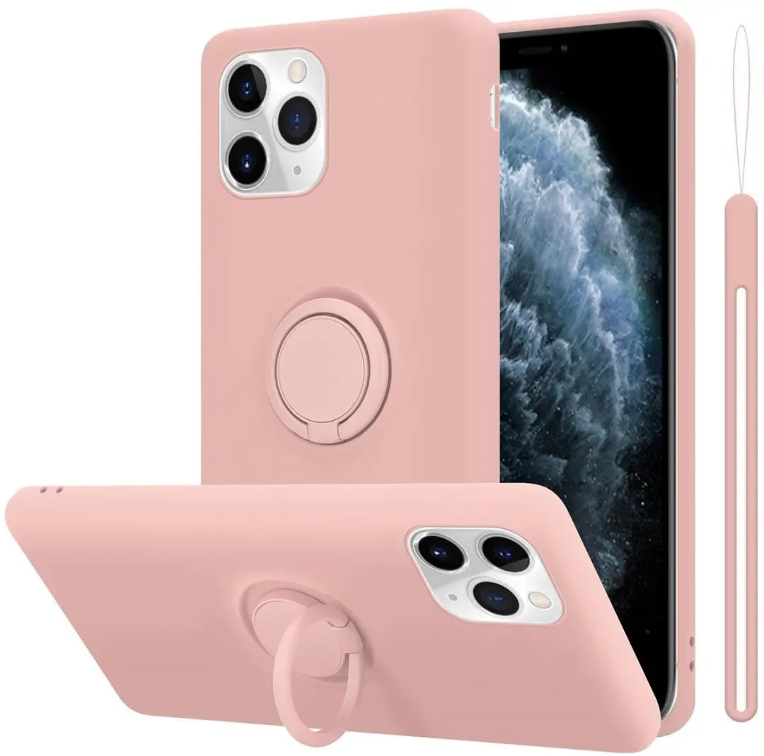 Cadorabo Hoesje geschikt voor Apple iPhone 11 PRO MAX in LIQUID ROZE