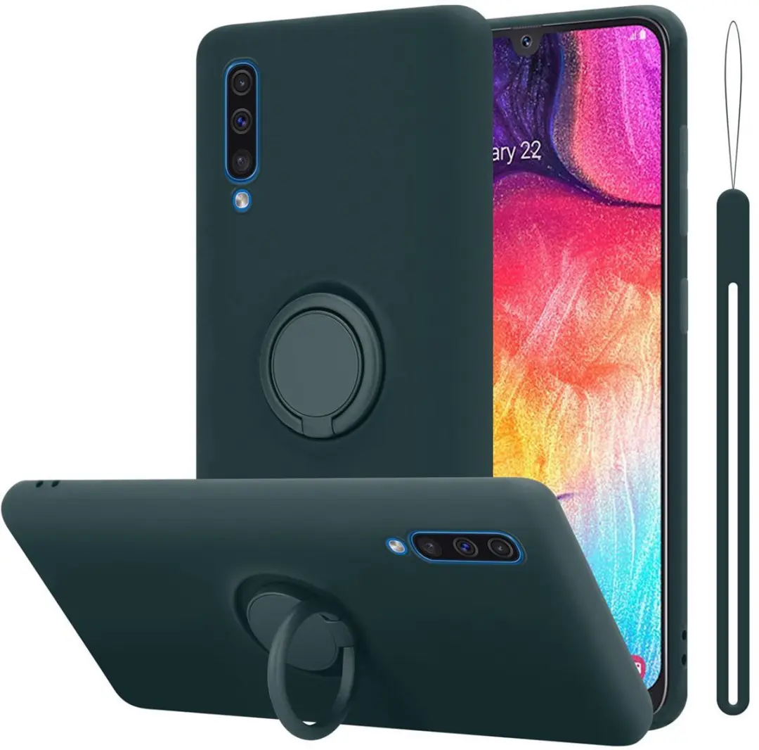 Cadorabo Hoesje geschikt voor Samsung Galaxy A50 4G / A50s / A30s in LIQUID GROE