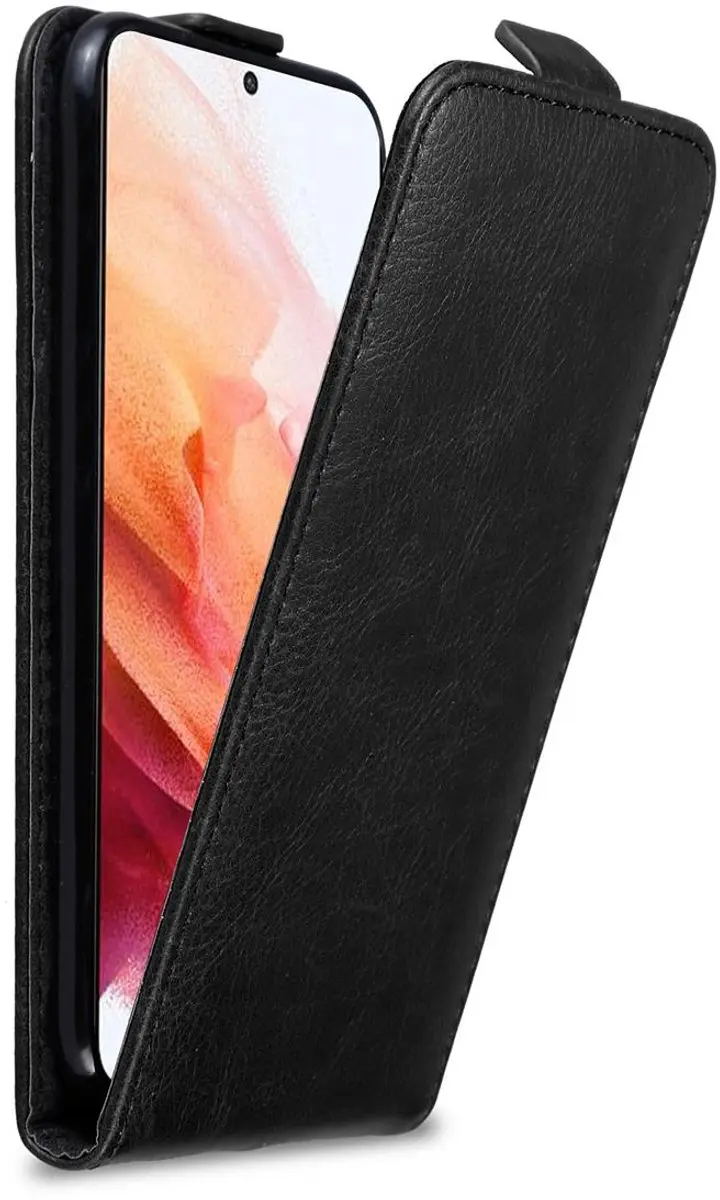 Cadorabo Hoesje geschikt voor Samsung Galaxy S21 5G in ZWARTE NACHT