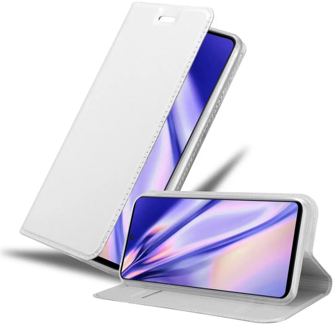 Cadorabo Hoesje geschikt voor Samsung Galaxy A71 5G in CLASSY ZILVER