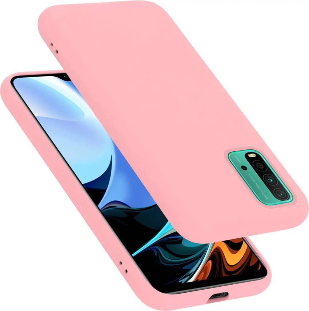 Cadorabo Hoesje geschikt voor Xiaomi RedMi 9T / POCO M3 in LIQUID ROZE