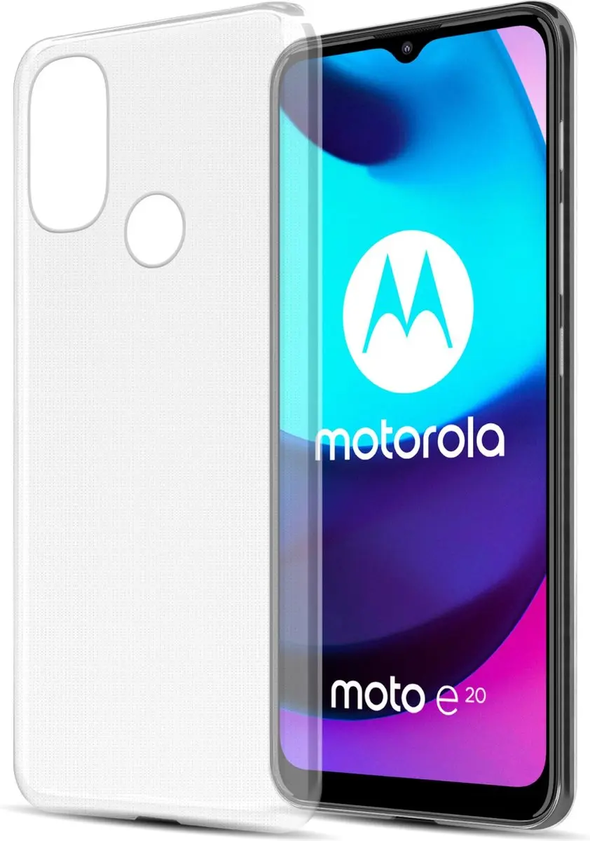 Cadorabo Hoesje geschikt voor Motorola MOTO E20 / E30 / E40 in VOLLEDIG TRANSPAR