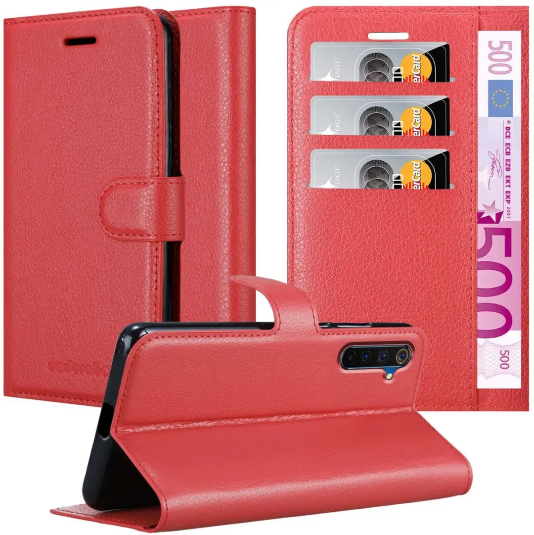 Cadorabo Hoesje geschikt voor Realme 6 PRO in KARMIJN ROOD