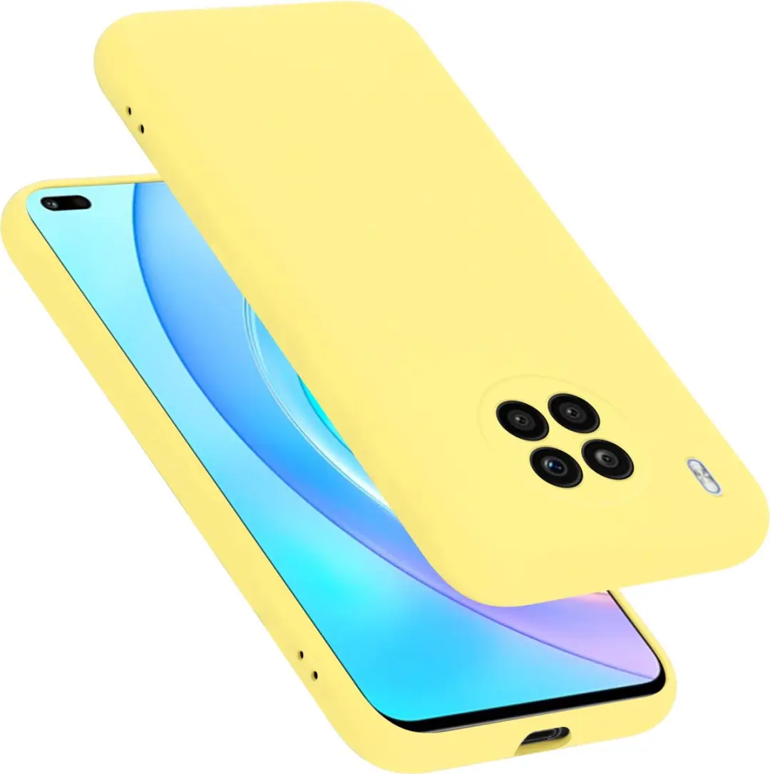 Cadorabo Hoesje geschikt voor Honor 50 LITE in LIQUID GEEL