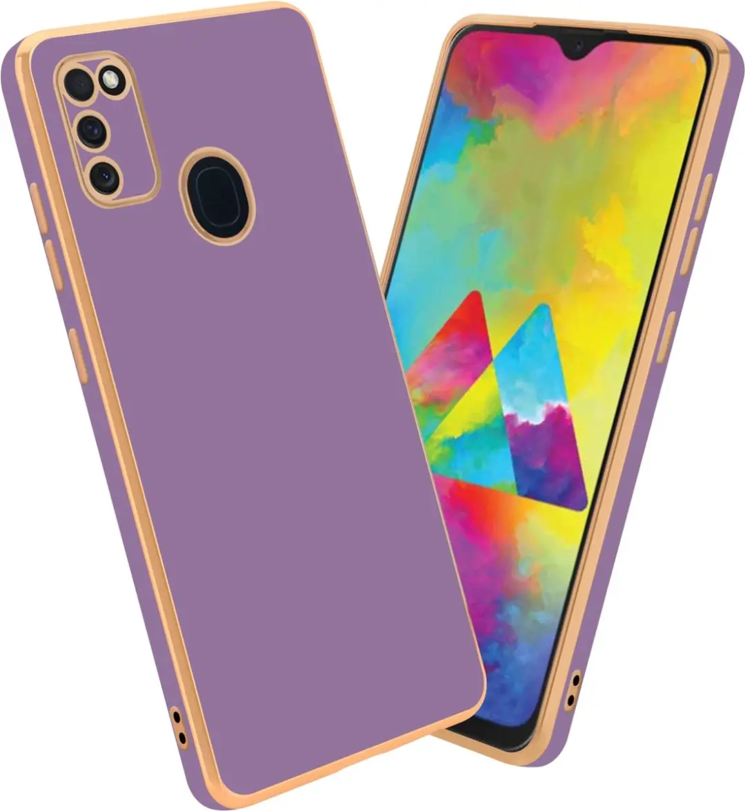 Cadorabo Hoesje geschikt voor Samsung Galaxy M21 / M30s in Glossy Paars