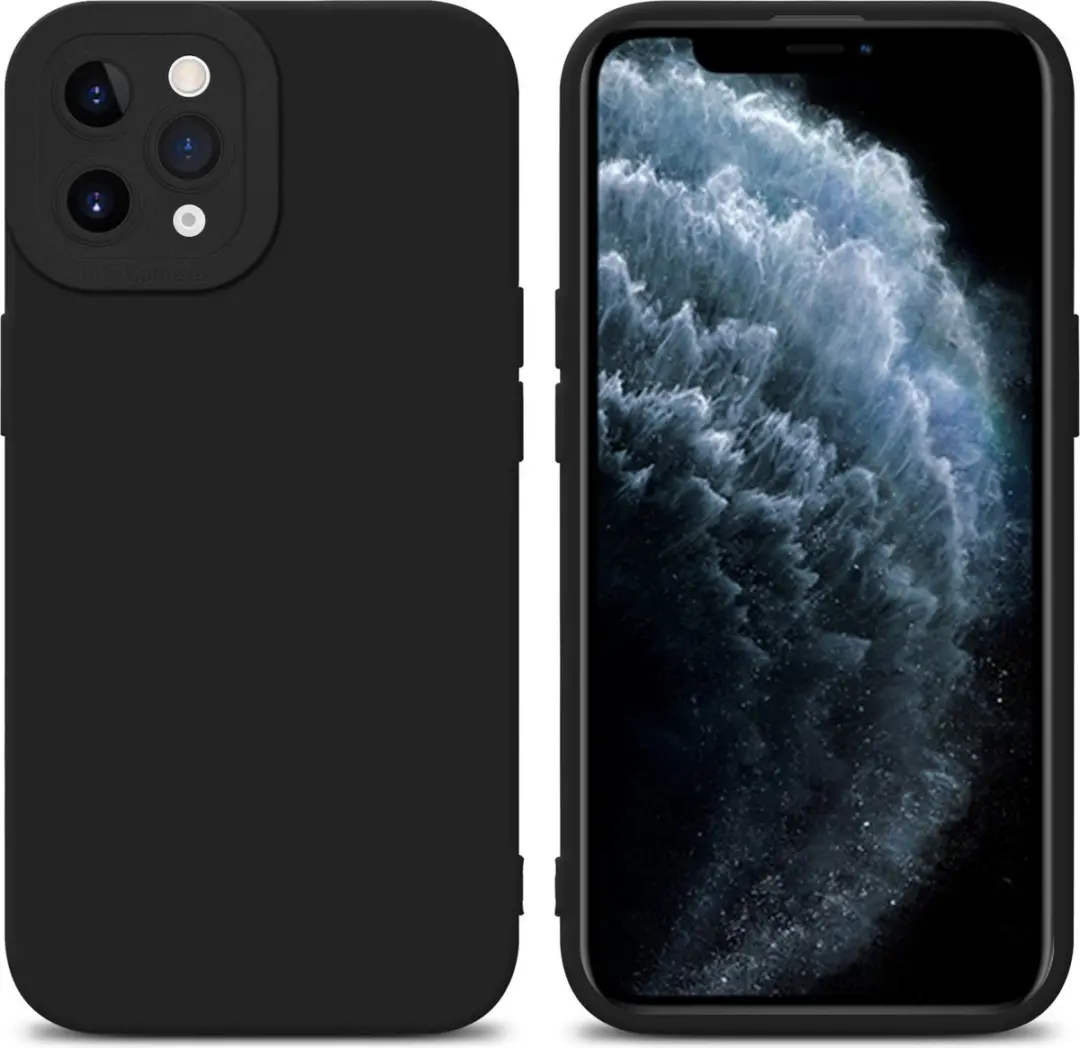 Cadorabo Hoesje geschikt voor Apple iPhone 11 PRO MAX in FLUID ZWART