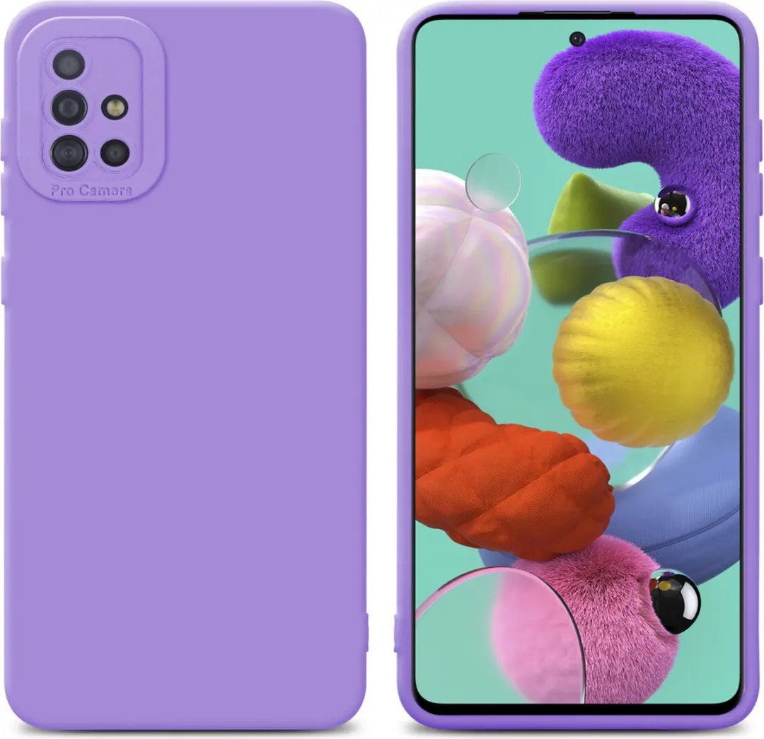 Cadorabo Hoesje geschikt voor Samsung Galaxy A51 4G / M40s in FLUID LICHT PAARS