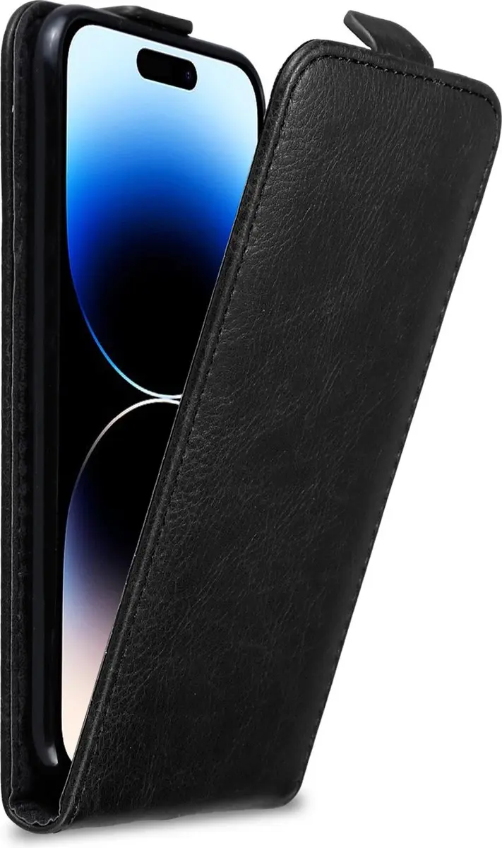 Cadorabo Hoesje geschikt voor Apple iPhone 14 PRO MAX in ZWARTE NACHT