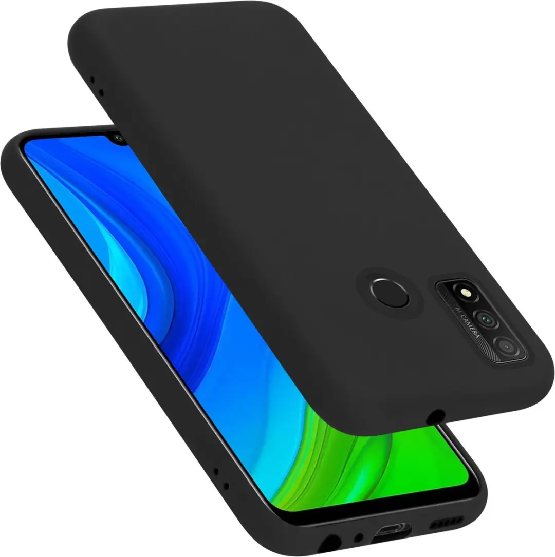 Cadorabo Hoesje geschikt voor Huawei P SMART 2020 in LIQUID ZWART