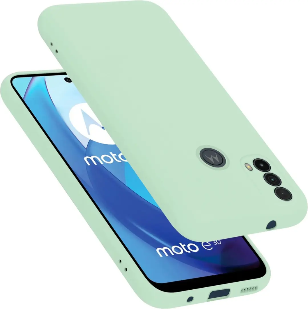 Cadorabo Hoesje geschikt voor Motorola MOTO E20 / E30 / E40 in LIQUID LICHT GROE