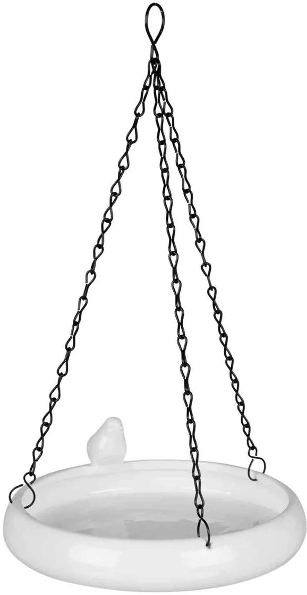 Trixie Hangend Vogelbad Keramiek Wit - 21x21cm 500ml