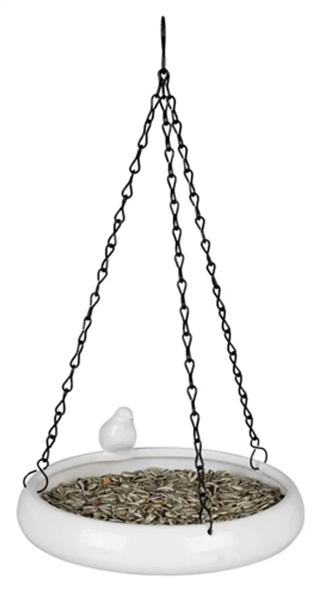 Trixie Hangend Vogelbad Keramiek Wit - 21x21cm 500ml