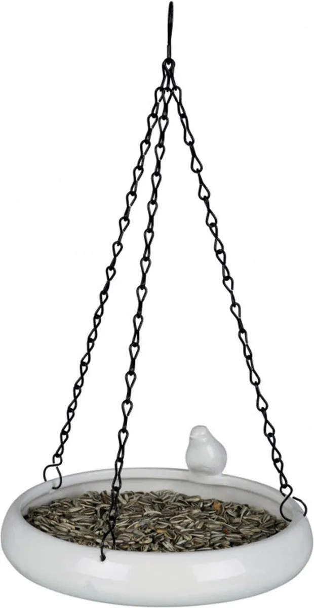 Trixie Hangend Vogelbad Keramiek Wit - 21x21cm 500ml