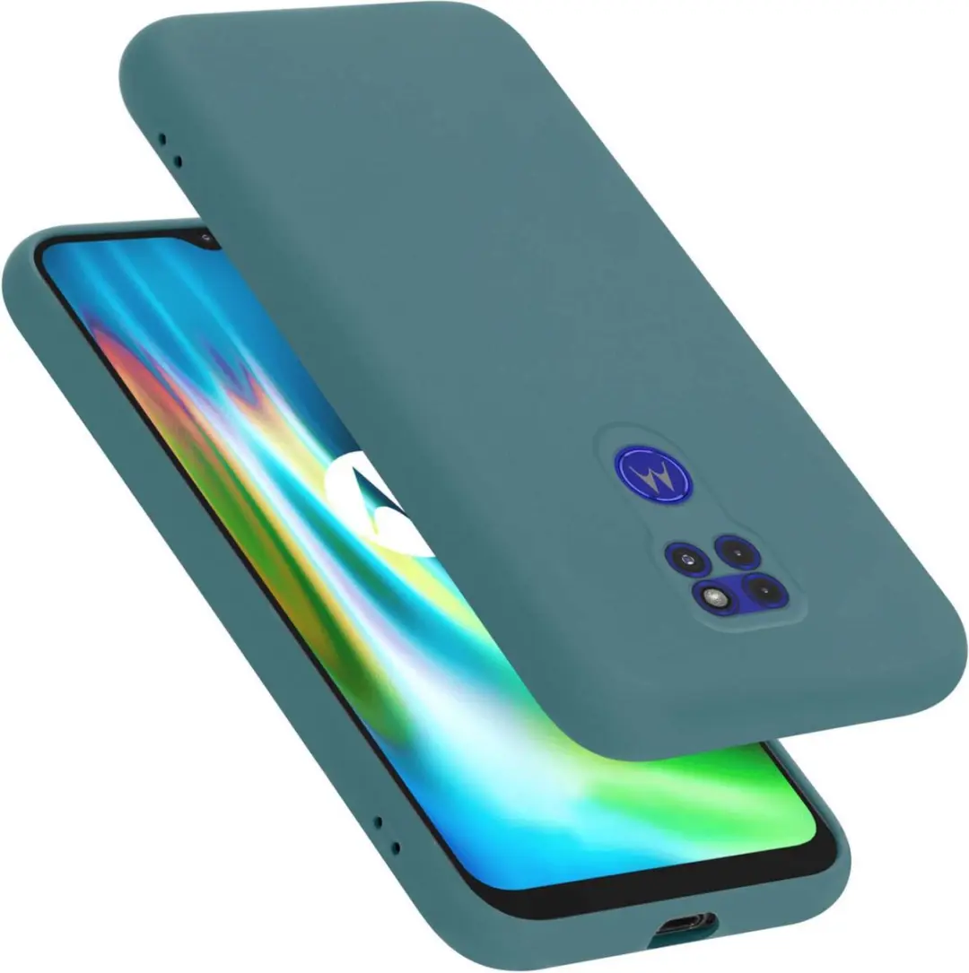 Cadorabo Hoesje geschikt voor Motorola MOTO G9 PLAY in LIQUID GROEN