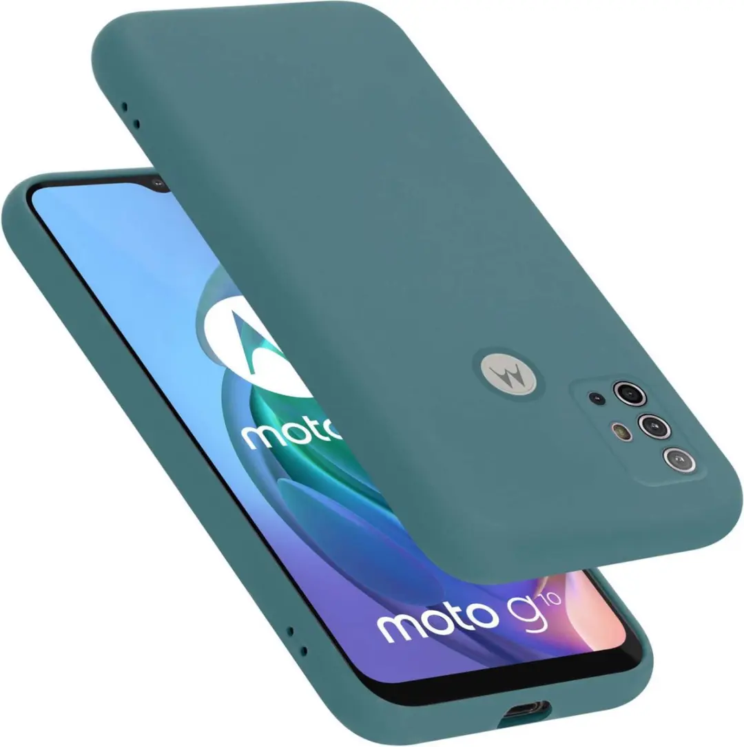 Cadorabo Hoesje geschikt voor Motorola MOTO G10 / G30 in LIQUID GROEN
