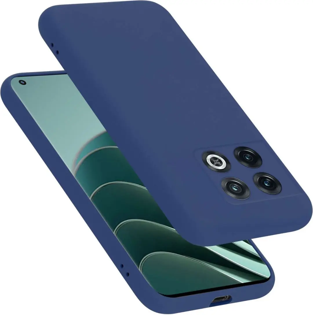 Cadorabo Hoesje geschikt voor OnePlus 10 PRO 5G in LIQUID BLAUW