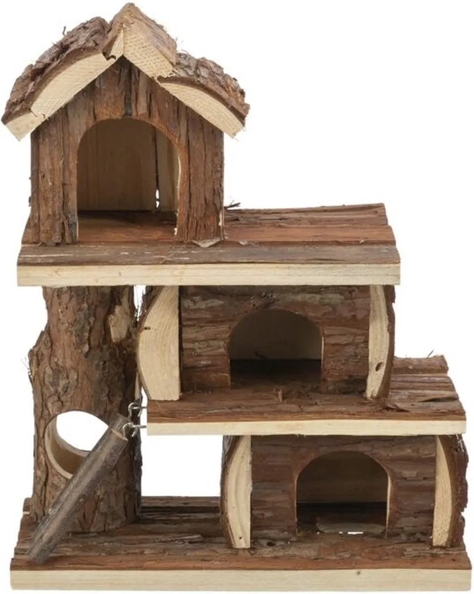 Trixie Natural Living Tammo House Knaagdierhuis 25x30x12cm - Bruin