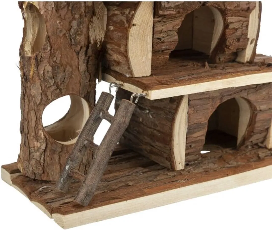 Trixie Natural Living Tammo House Knaagdierhuis 25x30x12cm - Bruin