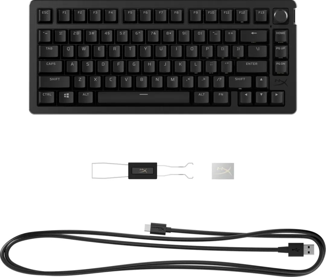 HyperX Alloy Rise 75 Draadloos Gaming Toetsenbord 91Y91AA/ABA - Zwart