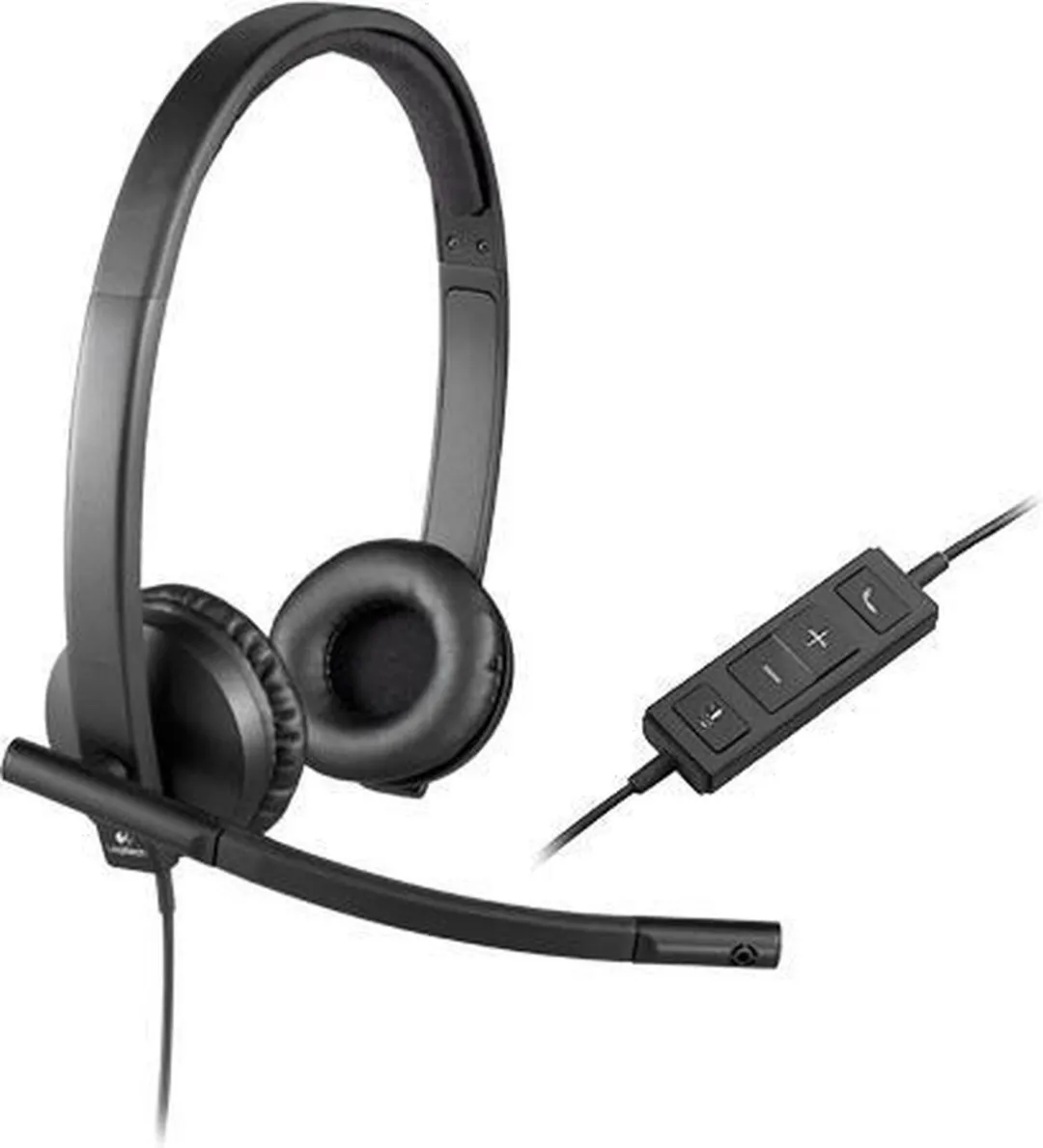Logitech H570e USB Stereo Headset - Zwart