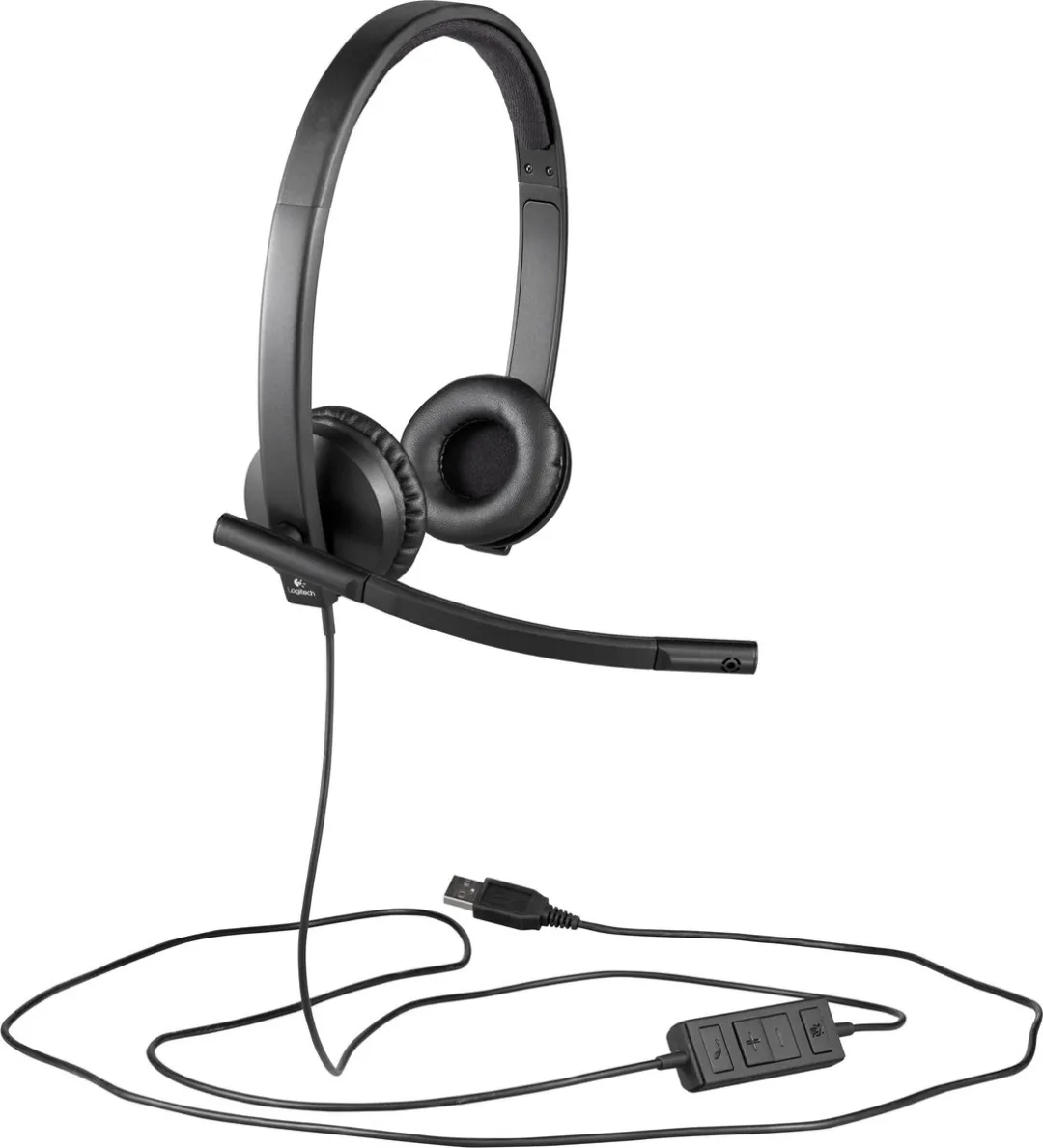 Logitech H570e USB Stereo Headset - Zwart