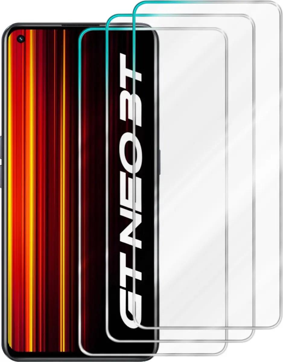 Cadorabo 3x Screenprotector geschikt voor Realme GT Neo 3T