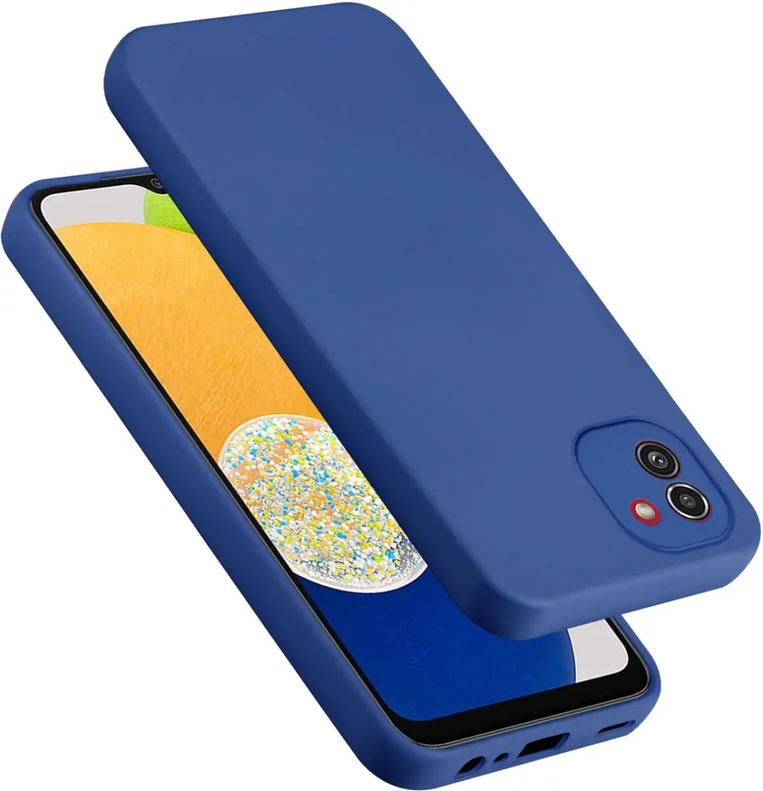 Cadorabo Hoesje geschikt voor Samsung Galaxy A03 in LIQUID BLAUW