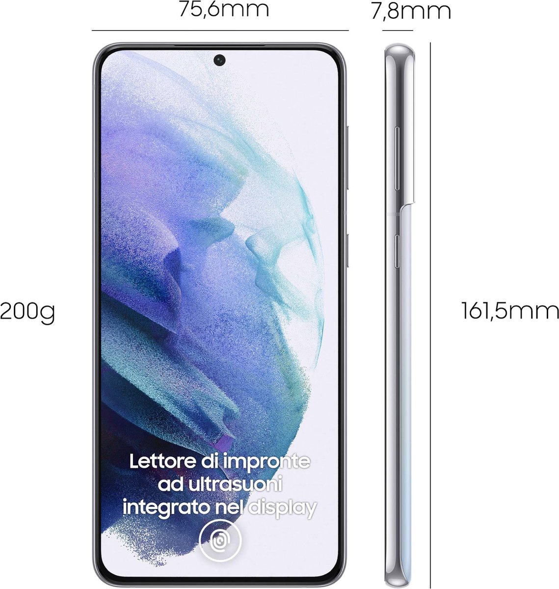 Samsung Galaxy S21+ - 5G - 128GB - Phantom Silver