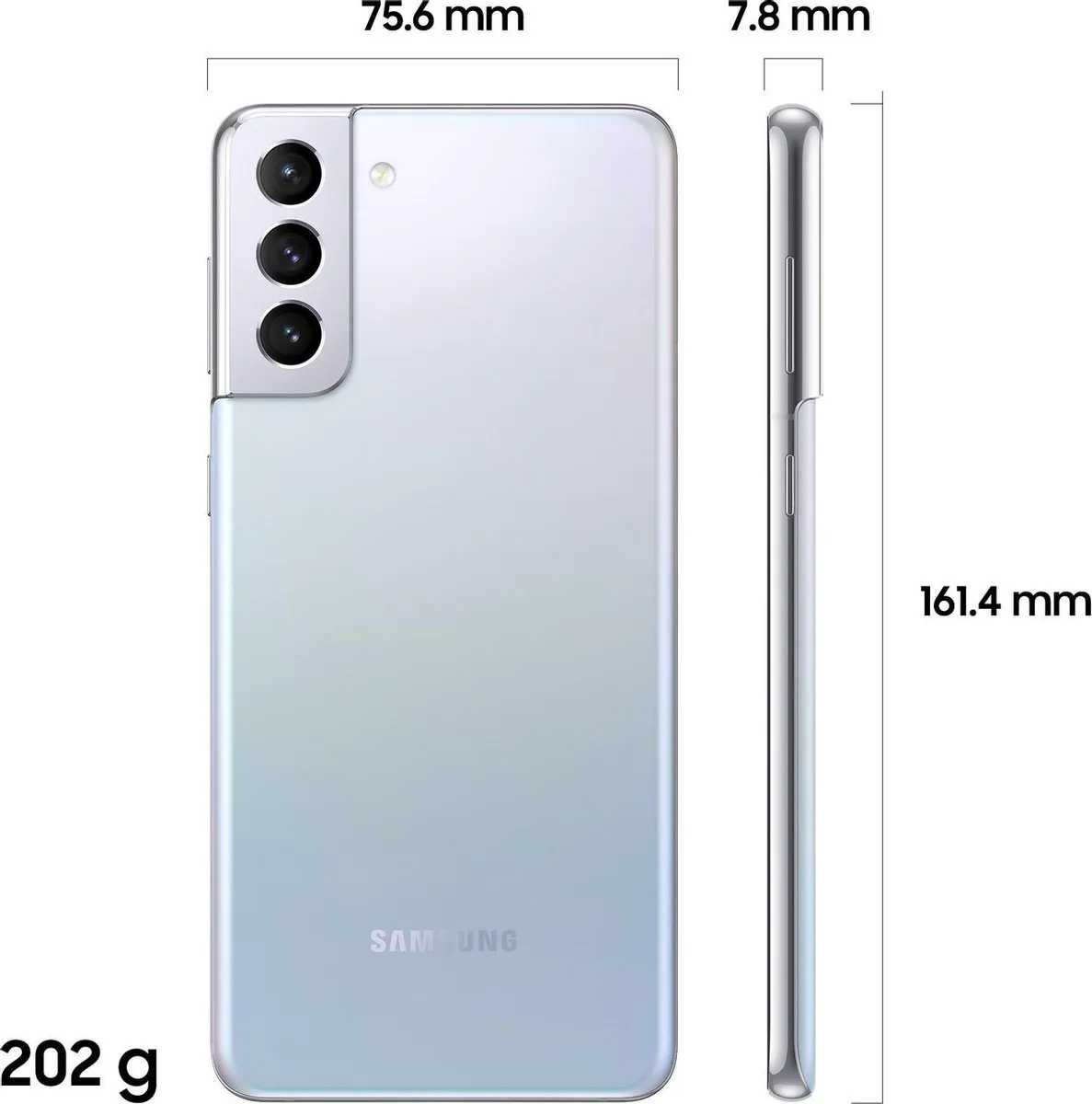 Samsung Galaxy S21+ SM-G996BZSDEUB - 128GB - Phantom Silver