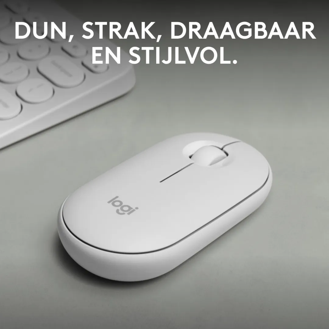 Logitech Pebble 2 M350s Draadloze Muis - 4000 dpi - Wit