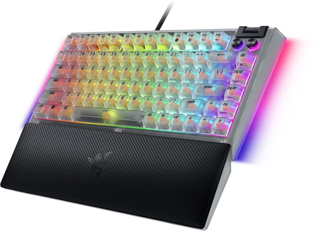 Razer BlackWidow V4 75% RZ03-05003500-R3M1 Gaming Toetsenbord - Mechanische Orange Switch - Phantom Wit