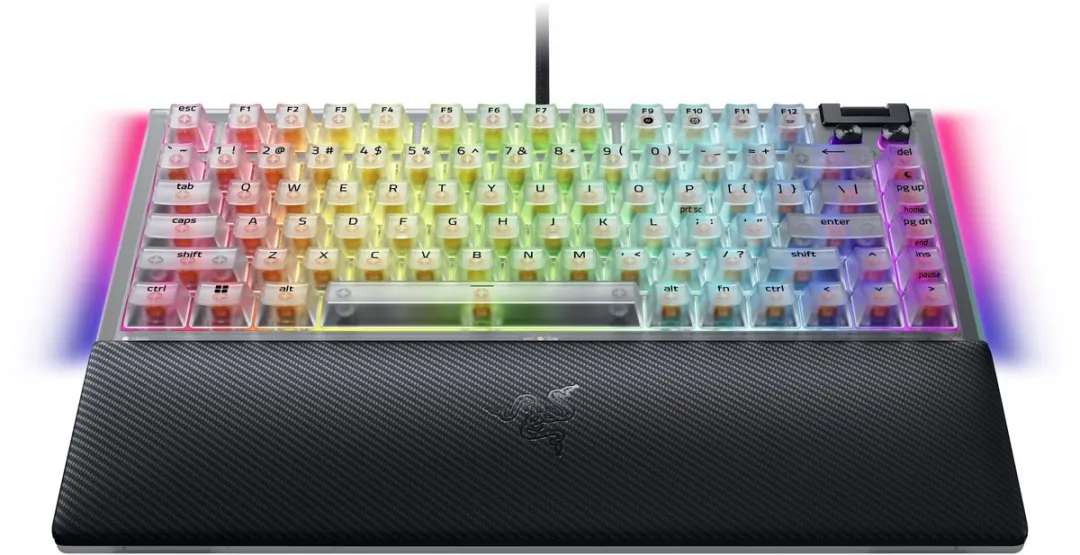 Razer BlackWidow V4 75% RZ03-05003500-R3M1 Gaming Toetsenbord - Mechanische Orange Switch - Phantom Wit - afbeelding 6 van 6